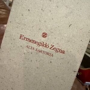 Ermenegildo Zegna Gray Patterned Tie